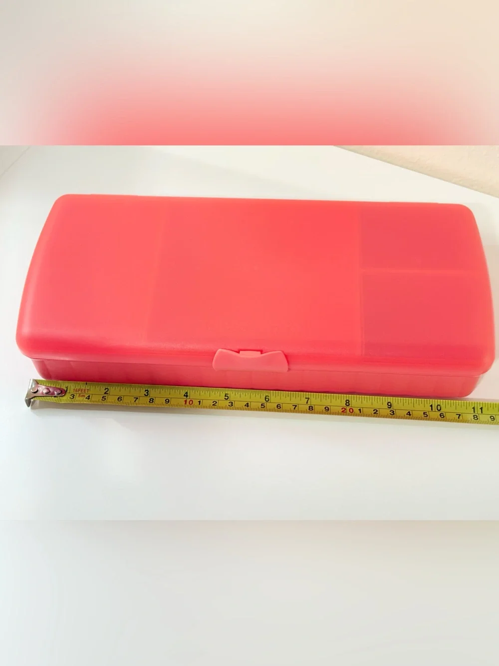 Tupperware LUNCH N THINGS Divided Organizer Snack Sandwich BENTO BOX orange cooo